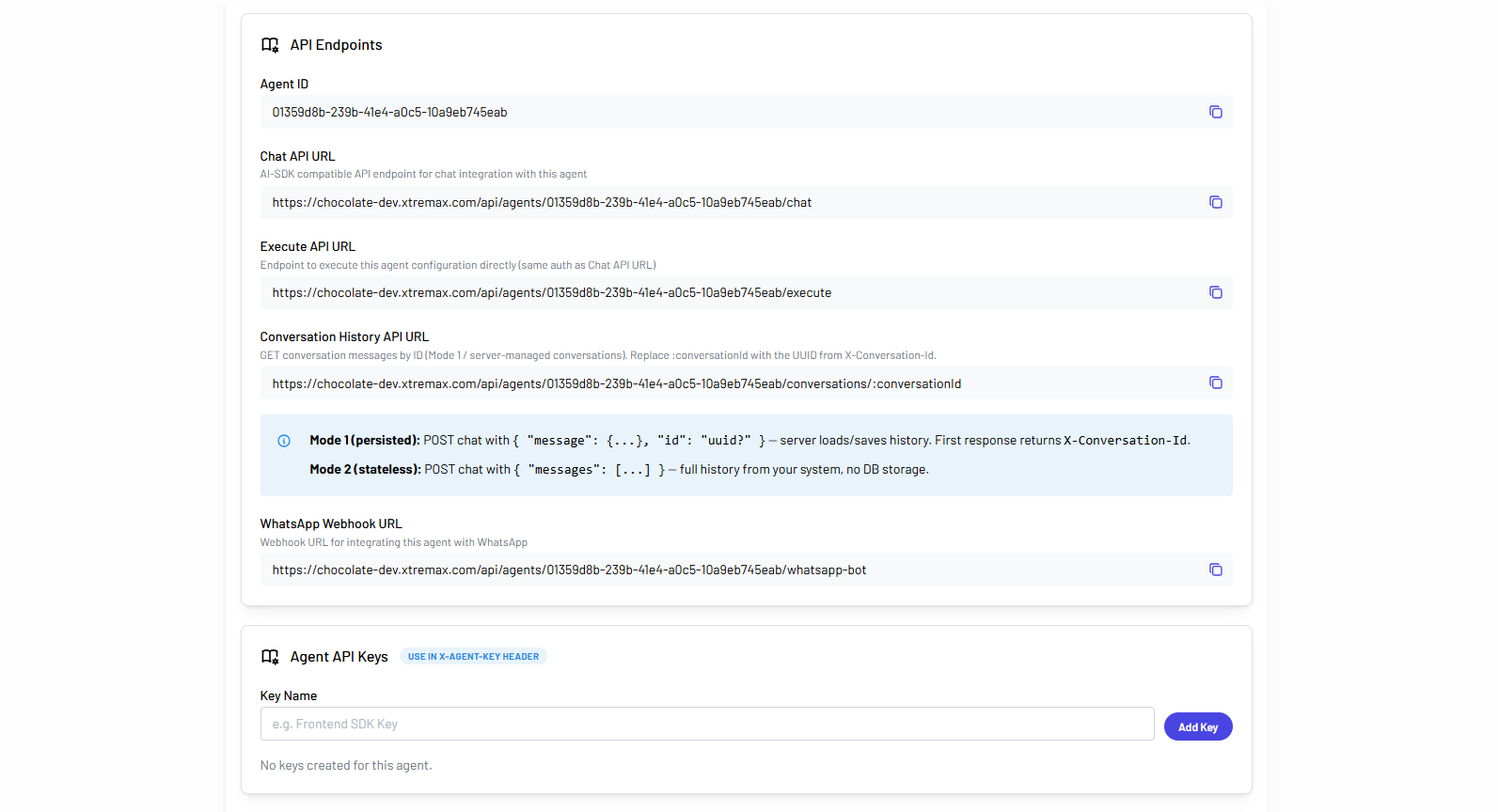 Integrations Tab
