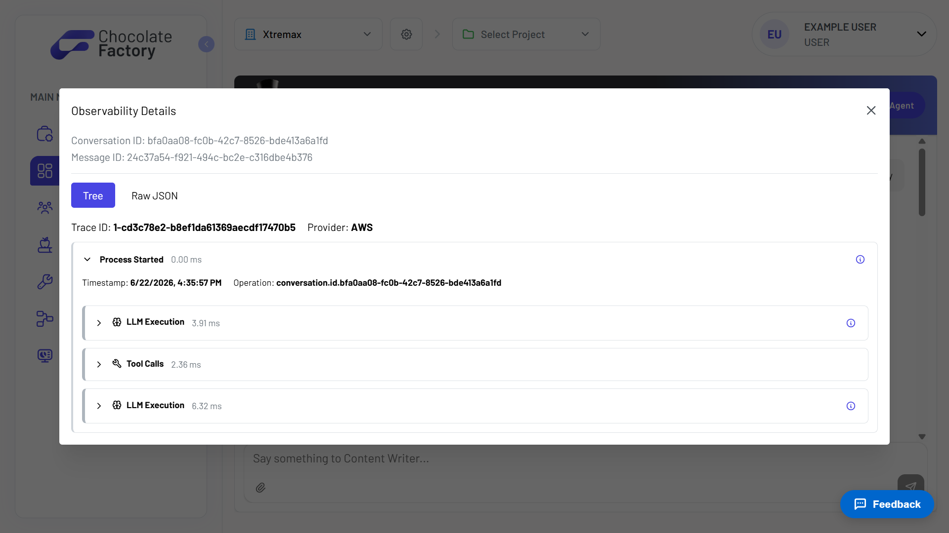 Observability details
